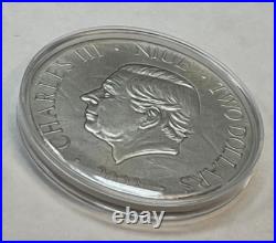 2023 Niue 50 gram The Fire Drake Antique Finish silver coin