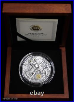 2023 Niue Antique Shaolin Kung Fu Leopard 2 oz. 999 Silver Coin in OGP 2023 Niue Antique Shaolin Kung Fu Leopard 2 oz. 999 Silver Coin in OGP