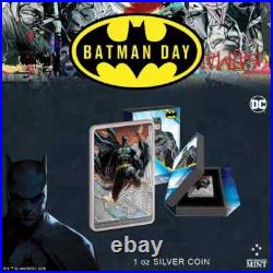 2023 Niue DC Batman Day Movie Poster 1 oz Colorized Antiqued Silver Coin 2023 Niue DC Batman Day Movie Poster 1 oz Colorized Antiqued Silver Coin