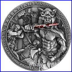 2023 Niue Germanic Peoples Barbarians 2 oz Silver High Relief Coin