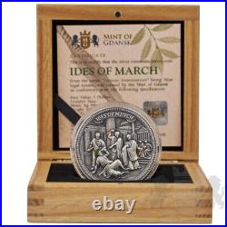 2023 Niue IDES OF MARCH Famous Assassinations Julius Caesar 2 Oz Silver Coin
