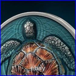 2023 Niue Loggerhead Sea Turtle Lifelong Journey 2 oz Antique Silver Coin