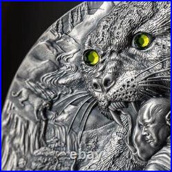 2023 Niue Martial Arts Styles Shaolin Kung Fu Leopard 2oz Silver Antiqued Coin