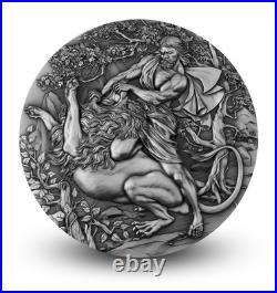 2023 Niue Samson 2oz Silver Antiqued Coin