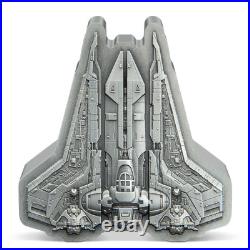 2023 Niue Star Wars Bo-Katan's Gauntlet Starfighter 3 oz Silver Coin