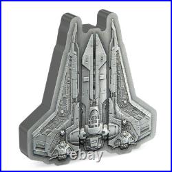 2023 Niue Star Wars Bo-Katan's Gauntlet Starfighter 3 oz Silver Coin