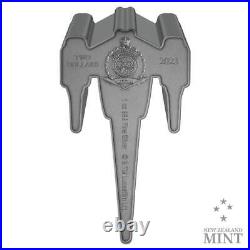 2023 Niue Star Wars Mandalorian N-1 Starfighter 1oz Silver Antiqued Coin