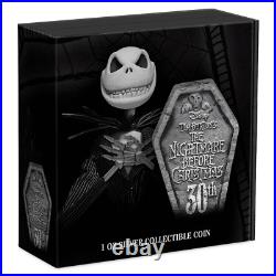 2023 Niue The Nightmare Before Christmas 30th Ann. 1oz Silver Antiqued Coin