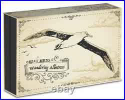 2023 Niue Wildlife Wandering Albatross 2 oz Silver Shaped Antiqued Coin