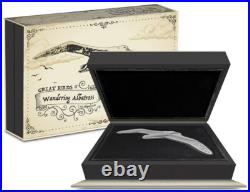 2023 Niue Wildlife Wandering Albatross 2 oz Silver Shaped Antiqued Coin