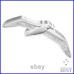 2023 Niue Wildlife Wandering Albatross 2 oz Silver Shaped Antiqued Coin