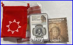 2023 Ogala Sioux Nation Silver One Papa High Relief NGC MS70 Antiqued Item 9311 2023 Ogala Sioux Nation Silver One Papa High Relief NGC MS70 Antiqued Item 9311