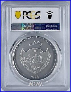 2023 Palau $10 Daydreamer Adventure 2 Oz Silver Coin Antique PCGS MS 70 FDOI HR