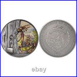 2023 Palau Adventure Daydreamer 2oz UHR Antique Finish Silver Coin 30321