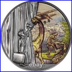 2023 Palau Adventure Daydreamer 2oz UHR Antique Finish Silver Coin 30321