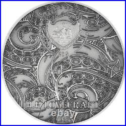 2023 Palau H. P. Lovecraft Azathoth 3 oz Silver Antiqued Coin 2023 Palau H. P. Lovecraft Azathoth 3 oz Silver Antiqued Coin