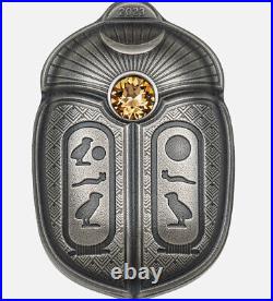 2023 Palau Scarab Cheops 1oz Silver Antiqued Shaped Coin