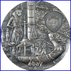 2023 Palau The Egyptians Afterlife Rites of Passage 2 Oz Silver Coin Mintage 555