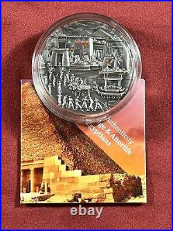 2023 Palau The Egyptians Afterlife Rites of Passage 2 Oz Silver Coin Mintage 555