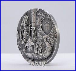 2023 Palau The Egyptians Afterlife Rites of Passage 2 Oz Silver Coin Mintage 555