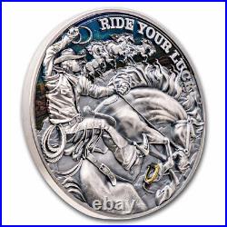 2023 Republic of Cameroon 2 oz Silver Antique Ride Your Luck