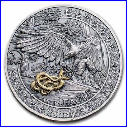 2023 Republic of Ghana 50 gram Silver Antique Eagle SKU#274150