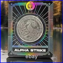 2023 SEAHORSE ANTIQUE 1 oz 999 Silver Coin Scottsdale? ALPHA STRIKE Only 99