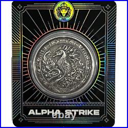 2023 SEAHORSE ANTIQUE 1 oz 999 Silver Coin Scottsdale? ALPHA STRIKE Only 99
