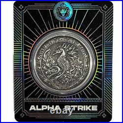 2023 SEAHORSE ANTIQUE 1 oz 999 Silver Coin Scottsdale? ALPHA STRIKE Only 99