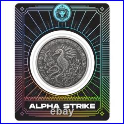 2023 SEAHORSE ANTIQUE 1 oz 999 Silver Coin Scottsdale? ALPHA STRIKE Only 99
