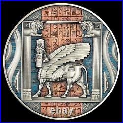 2023 SUMERIAN CIVILIZATION 2oz. 999 Silver Colorized/Antiqued MINTAGE 300 ONLY 2023 SUMERIAN CIVILIZATION 2oz. 999 Silver Colorized/Antiqued MINTAGE 300 ONLY
