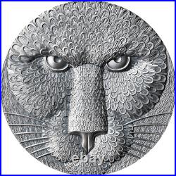 2023 United Crypto States Binary Puma 2oz Silver Antiqued Coin