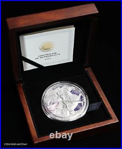 2023 Valkyrie Femina Bellator 2 oz Silver Antique High Relief Coin in OGP