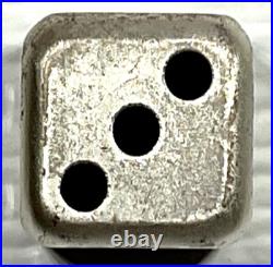 2023 Year of the Rabbit Rolling Dice 1 oz Antique Silver withSlight Scratches