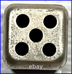2023 Year of the Rabbit Rolling Dice 1 oz Antique Silver withSlight Scratches
