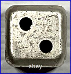 2023 Year of the Rabbit Rolling Dice 1 oz Antique Silver withSlight Scratches