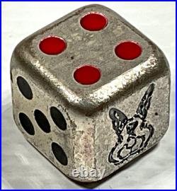 2023 Year of the Rabbit Rolling Dice 1 oz Antique Silver withSlight Scratches