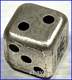 2023 Year of the Rabbit Rolling Dice 1 oz Antique Silver withSlight Scratches