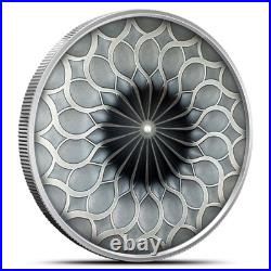 2024 1 oz Antique Cook Islands Silver Spinning Coin (Box, CoA)