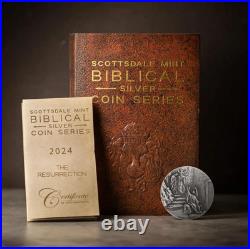 2024 2 oz. 999 Silver Coin The Resurrection Biblical Coin Series #A493