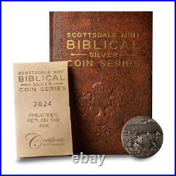 2024 2 oz Philistines Return the Ark Biblical Silver Coin Series (New)