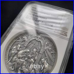 2024 2oz Cameroon The Nativity MS70 Antiqued