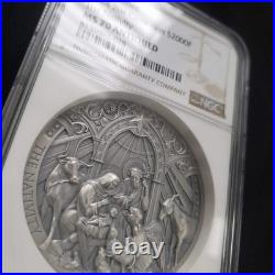 2024 2oz Cameroon The Nativity MS70 Antiqued