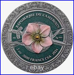 2024 AMAZON Femina Bellator 2oz Silver Coin 2000Francs CFA Cameroon