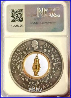 2024 Australia Nutcracker 2oz Silver Coin NGC 70 FR +Box COA