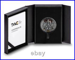 2024 BIKER 1 oz SILVER HI-RELIEF Antiqued Coin Republic Ghana Biker Memento