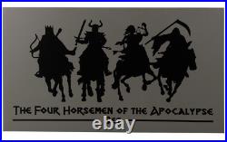 2024 Barbados Four Horsemen of the Apocalypse 4 x 1 oz Silver Antiqued Coin Set