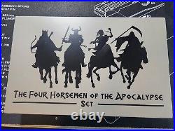 2024 Barbados Four Horsemen of the Apocalypse 4 x 1 oz Silver Antiqued Coin Set