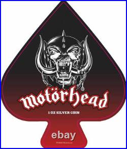 2024 Barbados Motorhead 1 oz Silver Black Antiqued Gilded Coin