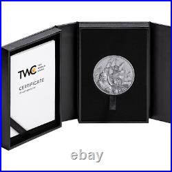 2024 Barbados Oxford Captains of Fortune 2 oz 999 Silver Antique HR Coin